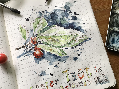 Floral Sketching — Botanische Skizzen - auf Triviar