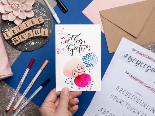 Nie wieder Karten kaufen - der Handlettering Workshop - auf Triviar