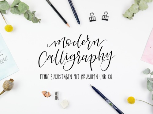 Brushlettering - Moderne Kalligrafie mit dem Brushpen - auf Triviar