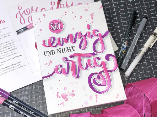 »Ribbon-Lettering« - auf Triviar