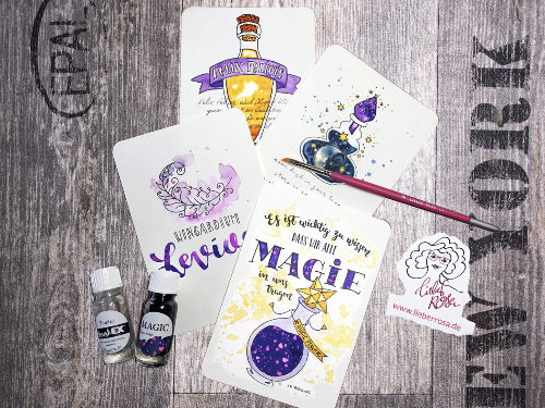 » Magische Tränke « Watercolor & Lettering - auf Triviar