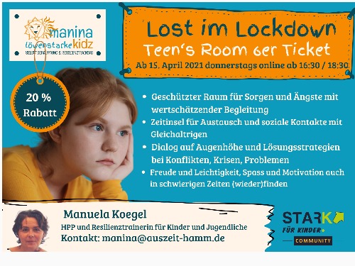 Lost im Lockdown - Teen´s Room - 6er Ticket Vorteil 20% - auf Triviar