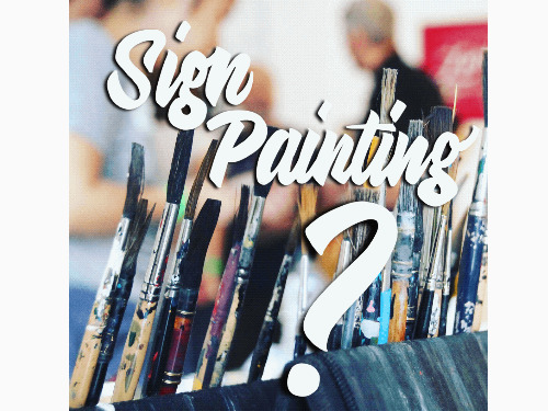 Sign Painting Vortrag mit Q&A - auf Triviar