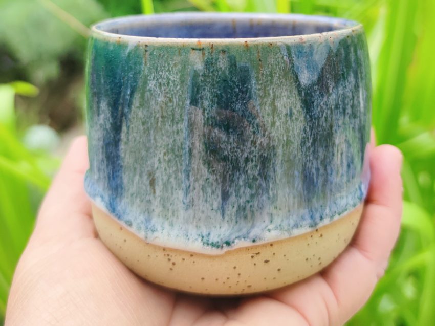 Töpferkurs in Regensburg - mit Glasur in Layering Technik