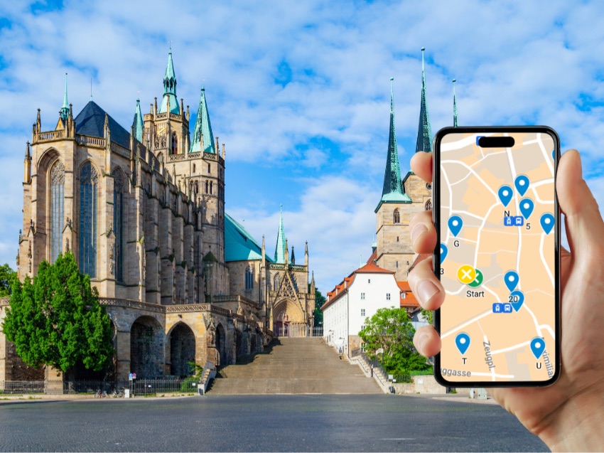 Selbstgeführte Stadtführung in Erfurt - als Stadtrallye