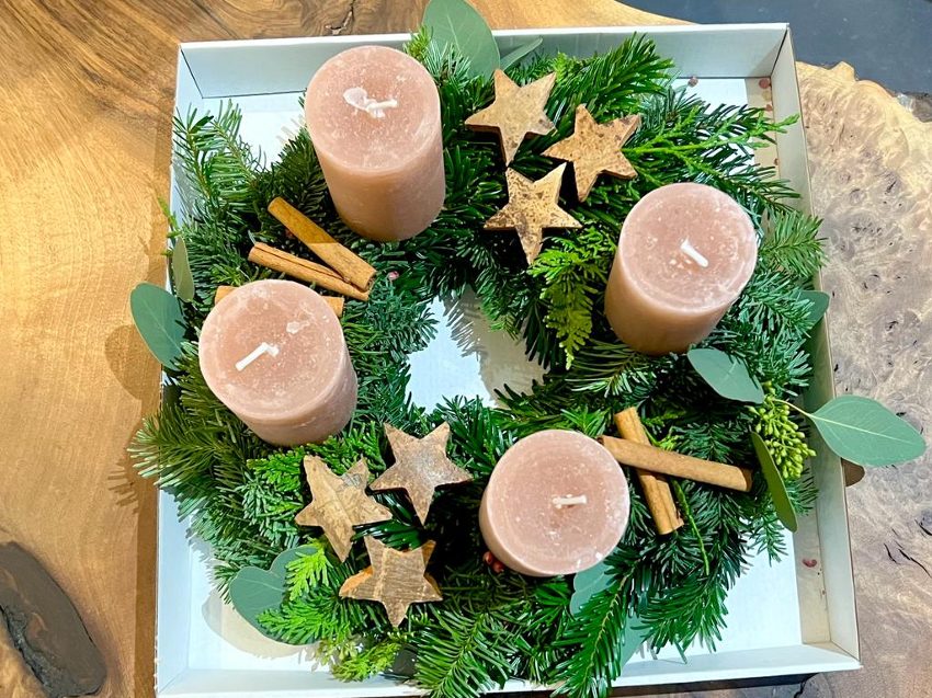 Blumen Workshop in Hamburg - Adventskranz aus frischer Tanne